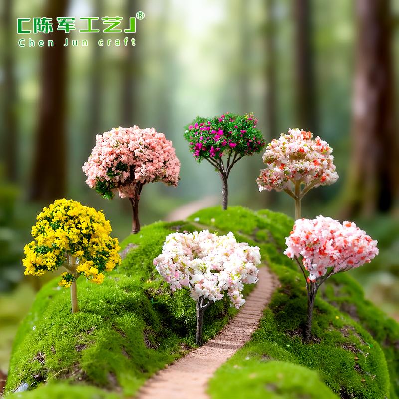 Phụ Kiện Tiểu Cảnh Cây thông, hoa anh đào mini, trang trí cây cảnh đa dụng (ZC-28)