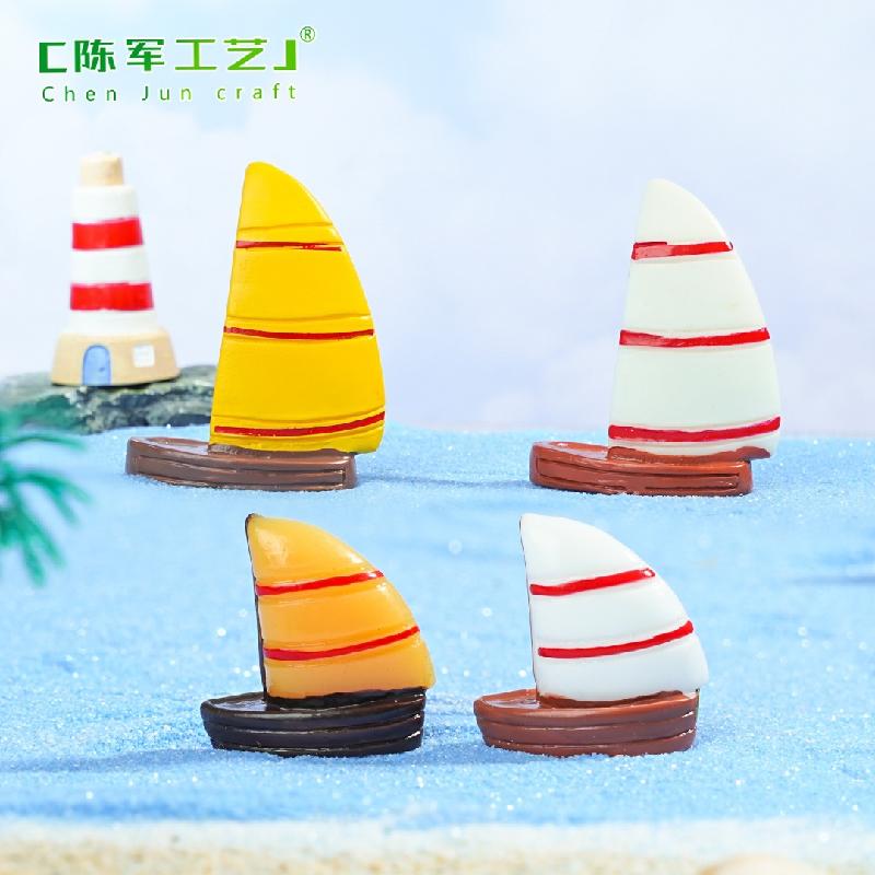 Phụ Kiện Tiểu Cảnh Thuyền Buồm Hai Cột Mini (PK-531)