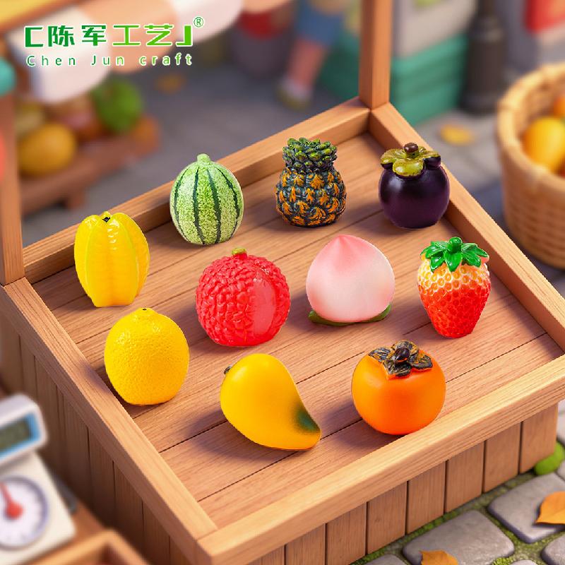 Phụ Kiện Tiểu Cảnh Tiểu cảnh trái cây, dưa hấu, xoài, chanh, bút trang trí (ZC-36)