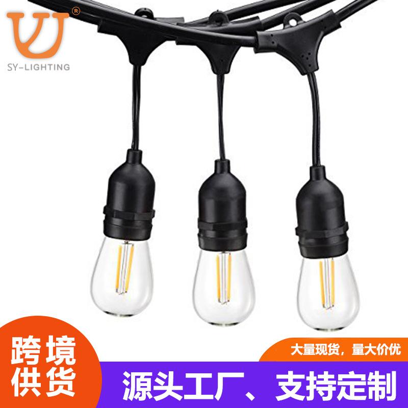 Trang Trí Noel Đèn LED dây S14 mới, chống nước và năng lượng mặt trời, lý tưởng cho trang trí ngoài trời và cắm trại. Thích hợp cho sân vườn và không gian ngoài trời, bán buôn.