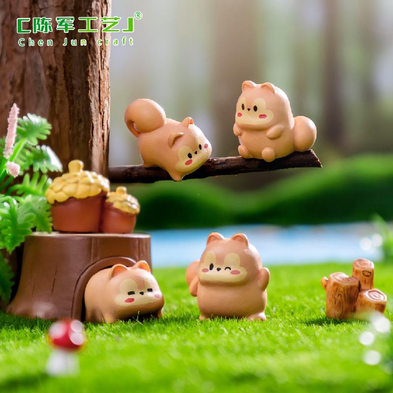 Phụ Kiện Tiểu Cảnh Tiểu cảnh sóc rừng, trang trí cây cảnh DIY mini (ZC-145)