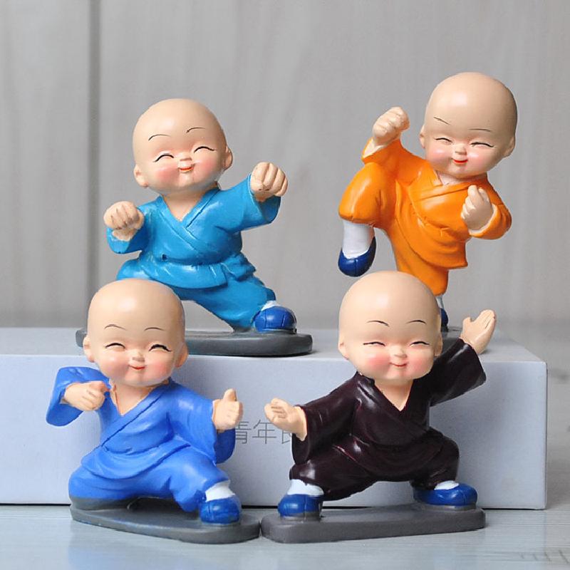 Phụ Kiện Tiểu Cảnh Tượng hòa thượng Kung Fu mini trang trí xe sáng tạo (BS-36)
