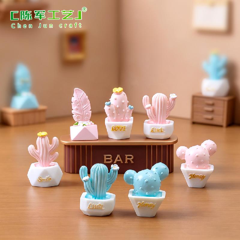 Phụ Kiện Tiểu Cảnh Tiểu cảnh xương rồng mini, quà tặng trang trí nữ tính (ZC-54)