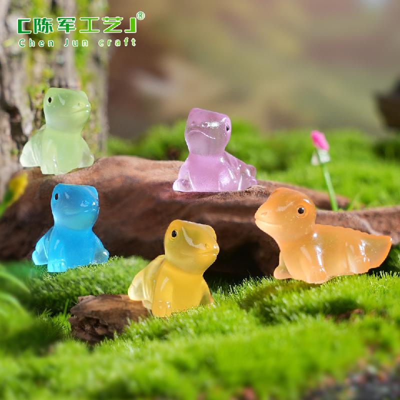 Phụ Kiện Tiểu Cảnh 跨境外贸微景观创意夜光小蜥蜴园艺造景 DIY装饰品配件迷你小摆件