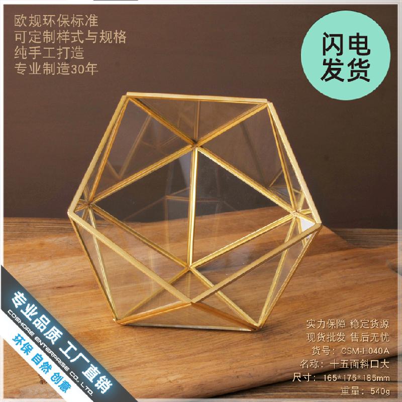 Chậu Đa Giác Nhà kính 15 mặt lớn, chậu cây sáng tạo (DG-182)