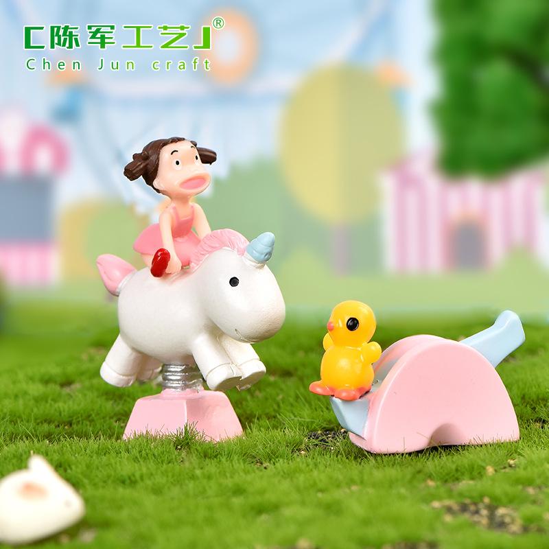 Phụ Kiện Tiểu Cảnh Tiểu cảnh công viên, đu quay, trang trí bánh với tiểu cảnh (ZC-292)