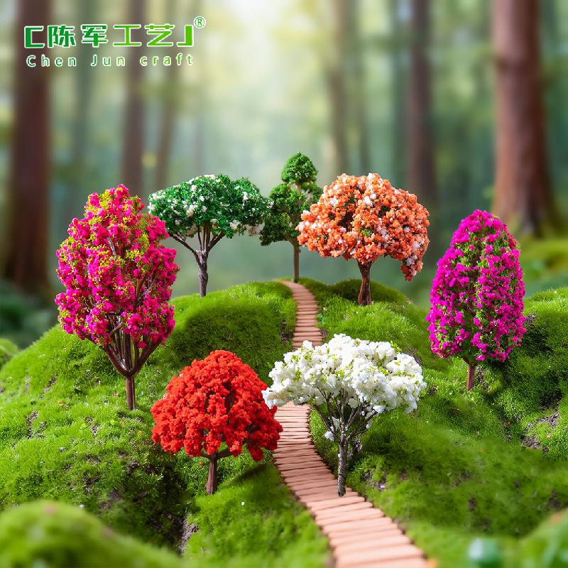 Phụ Kiện Tiểu Cảnh Tiểu cảnh hoa anh đào, nhà mini, phụ kiện trang trí cây (ZC-136)