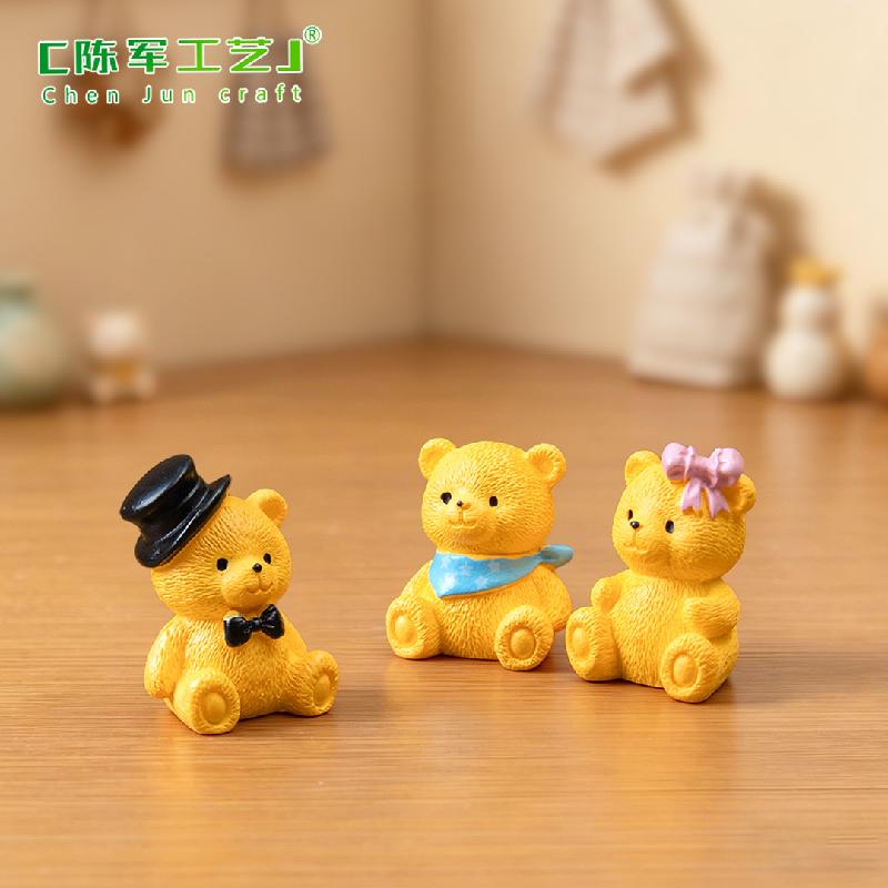Phụ Kiện Tiểu Cảnh Gấu Teddy Đội Mũ Mini Trang Trí (PK-252)