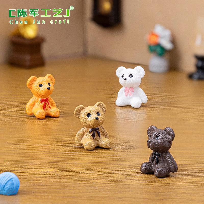 Phụ Kiện Tiểu Cảnh Tiểu cảnh gấu dễ thương, phụ kiện trang trí DIY mini (ZC-397)