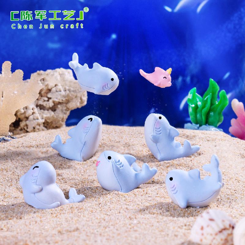 Phụ Kiện Tiểu Cảnh Tiểu cảnh cá mập và cá voi, trang trí bể cá mini DIY (ZC-440)