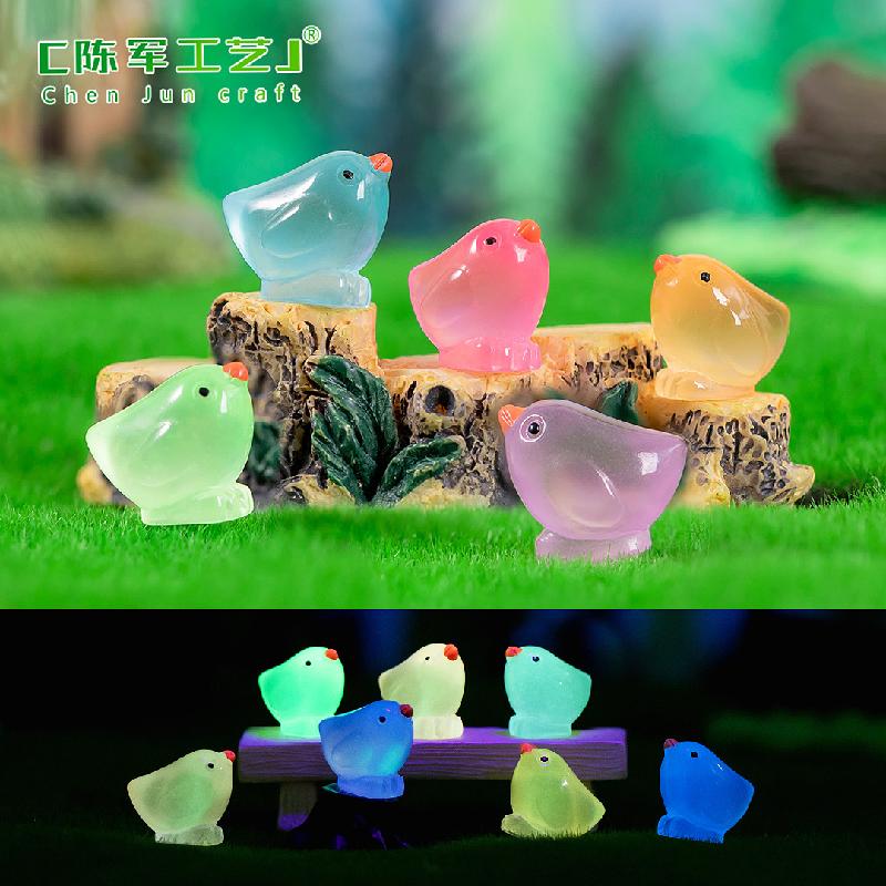 Phụ Kiện Tiểu Cảnh Tiểu cảnh gà con phát sáng trang trí chậu rêu DIY (ZC-829)
