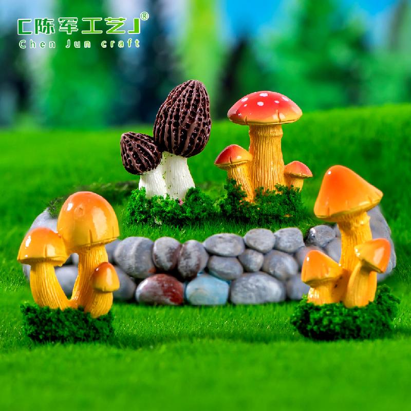 Phụ Kiện Tiểu Cảnh Tiểu cảnh nấm màu, trang trí chậu cây cảnh DIY mini (ZC-203)