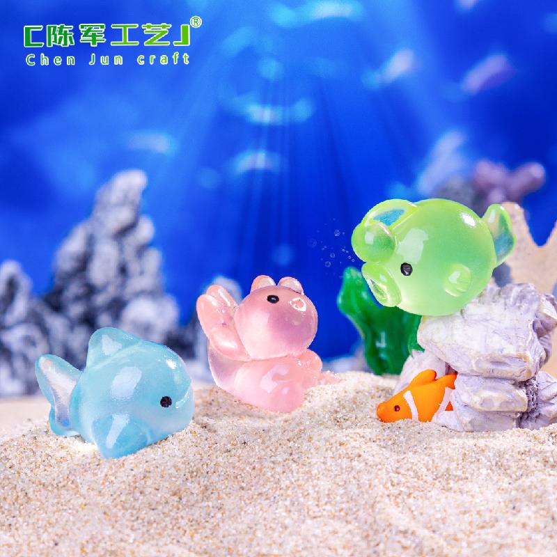 Phụ Kiện Tiểu Cảnh Tiểu cảnh cá mập phát sáng trang trí bình sinh thái (ZC-793)