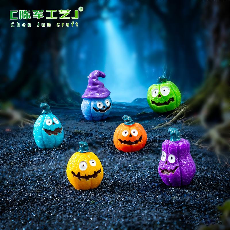 Phụ Kiện Tiểu Cảnh Bí Ngô Hài Hước Halloween Mini (PK-576)