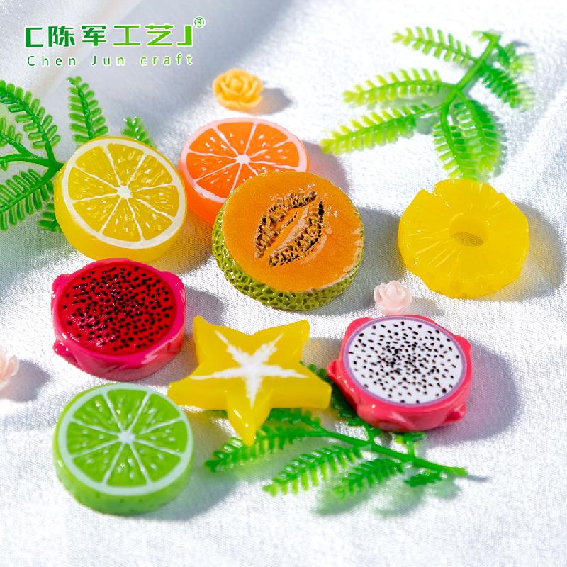 Phụ Kiện Tiểu Cảnh 微景观创意切片水果橙子猕猴桃食玩 DIY装饰品盲袋配件迷你小摆件