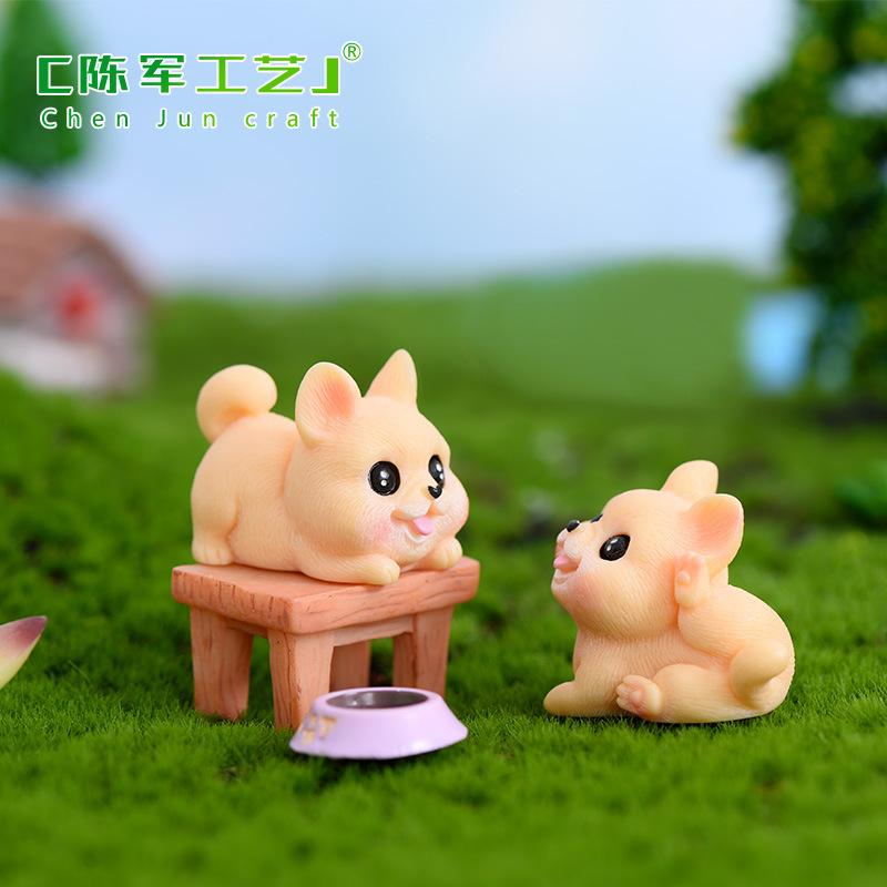 Phụ Kiện Tiểu Cảnh Tiểu cảnh chó mắt to mini trang trí nhà búp bê DIY (ZC-1165)